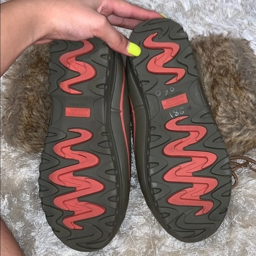 KHOMBU snow boots brown‎ fleece